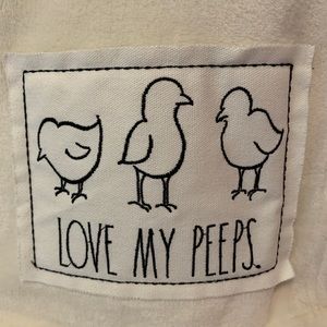 Rae Dunn LOVE MY PEEPS Easter Throw
